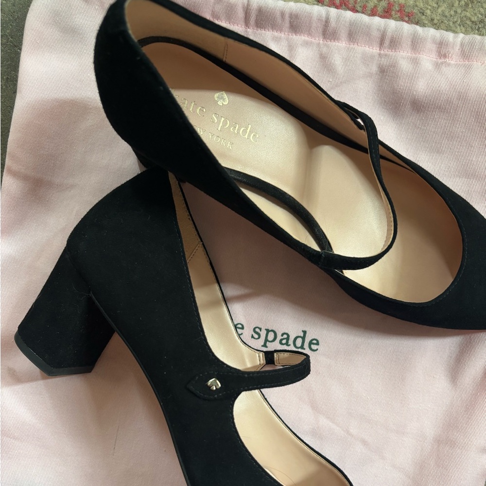 Kate Spade Suede Heels With Strap